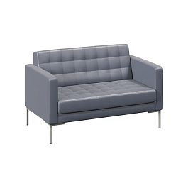 Forest Диван двухместный FR-DP-02 Oregon 17/Металл Серый 1360*800*840 - Фото предпросмотра