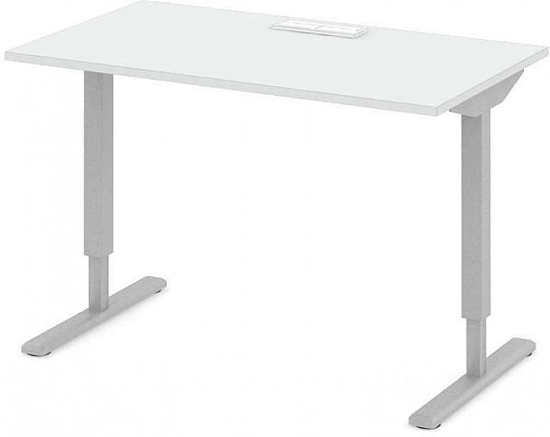 Стол офисный рабочий "Трансформер" ПК-ТРС-СТ140Х80КК/ЭР-В1-76 белый - Вид 1