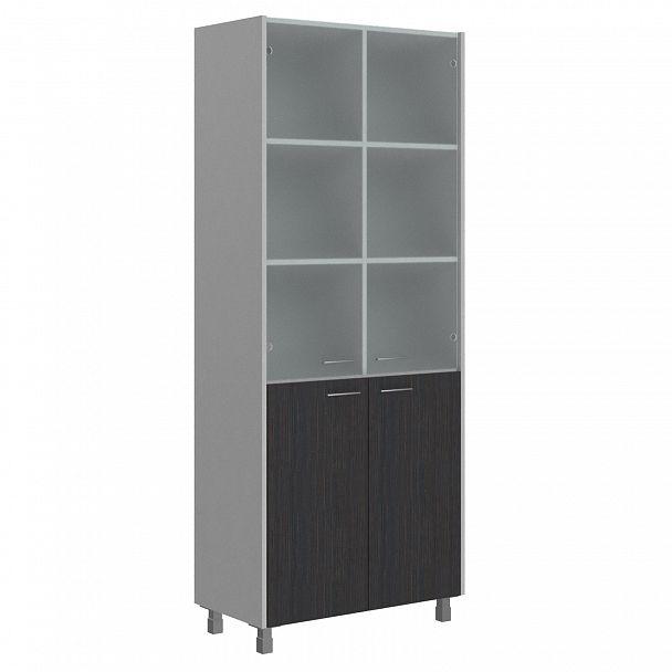 Шкаф "Offix new" OHC 87.2 дуб сонома/металлик - Вид 2