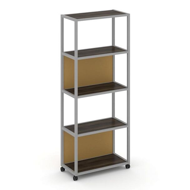 Shelf Mobile Стеллаж 5 уровней 1 секция VR.LT-STK-502.12 Дуб Мали/Металл Серый/W-31 1200*400*2000 - Вид 1