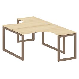 Metal System Quattro Р. ст. криволинейная на О-образном м/к 50БО.РАС-СА-2.3 Акация/Мокко металл 1400*2435*750 - Фото предпросмотра