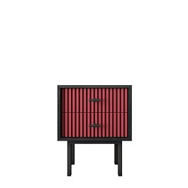 Тумбочка с двумя ящиками Emerson арт EM16/red/L - Фото предпросмотра