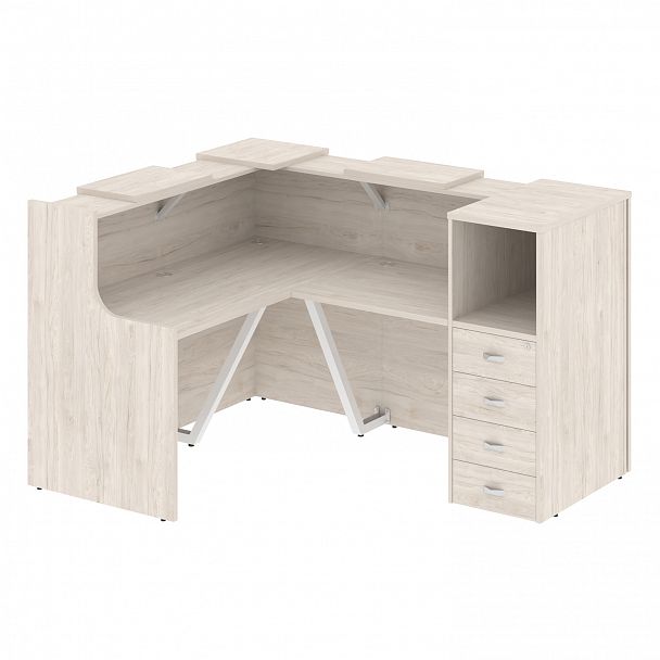 Ресепшн Г-образный "Onix" O.R-K-26 денвер светлый - Вид 1