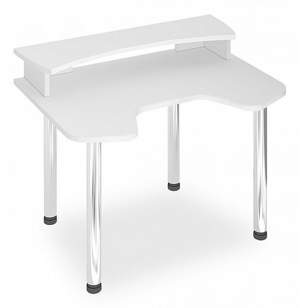 Стол компьютерный Домино Лайт СКЛ-Игр120МО+НКИЛ120 Белый - Вид 1