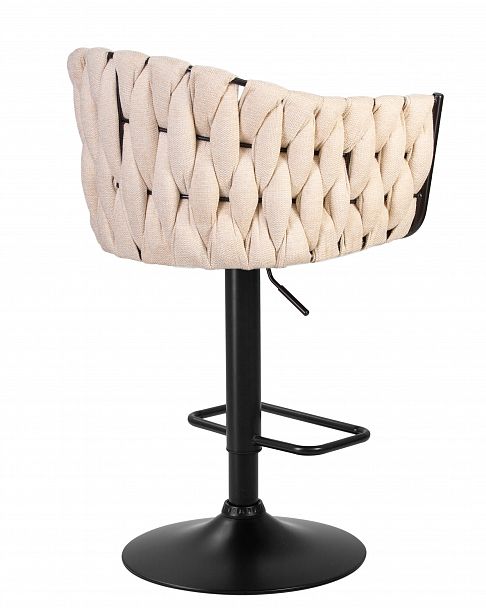 Стул барный DOBRIN LEON (бежевая ткань (LAR 275-1)) - Вид 5