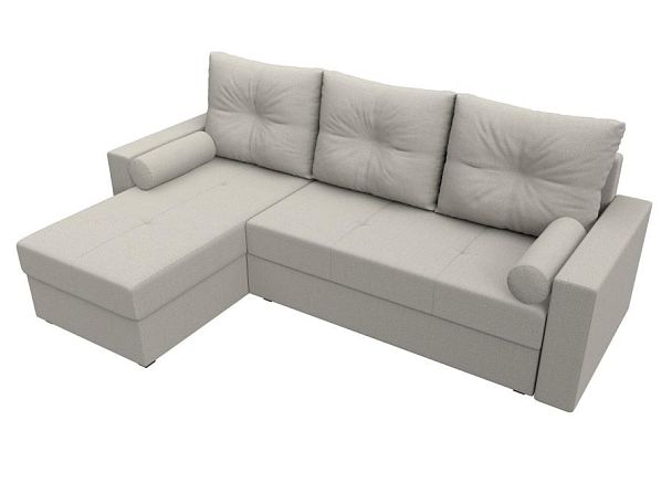 Диван угловой Верона Лайт левый угол Рогожка бежевый - Вид 5