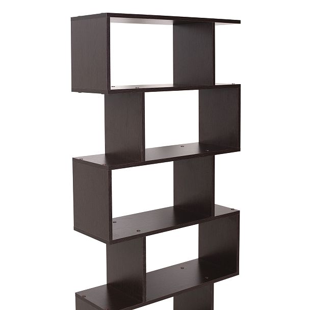 Стеллаж BRABIX "Scandi SH-008", 730х250х1760 мм, 6 секций, ЛДСП, венге, 641899, ЦБ013658-3 - Вид 22