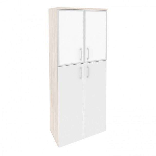 Шкаф "Onix" O.ST-1.7R white/black денвер светлый/белый - Вид 2