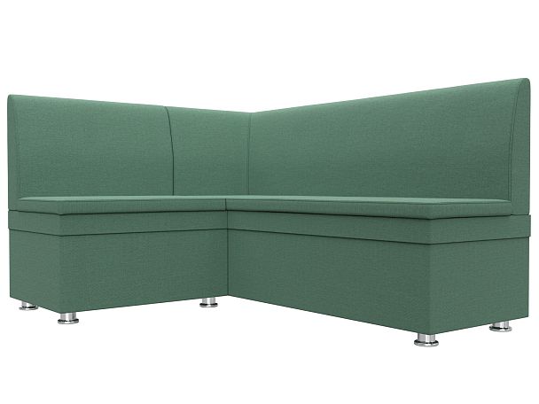 Диван кухонный угловой Уют левый угол Рогожка зеленый - Вид 3