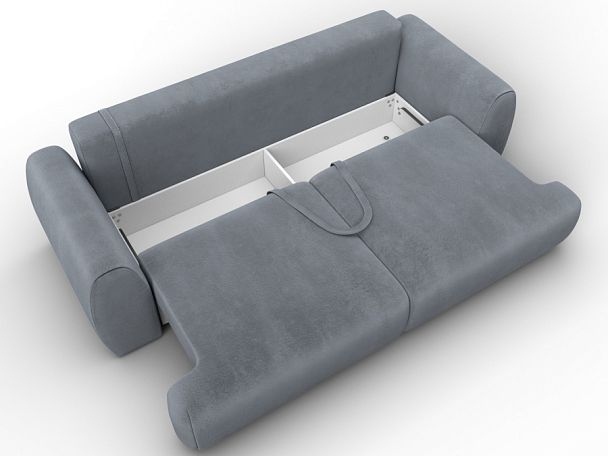 Диван прямой Лига-115 НПБ Велюр серый - Вид 7