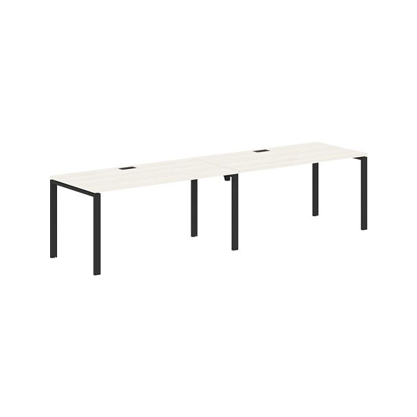 Стол 2-х местный EUWST 3180 Ясень Траун/Черный 3126х800х750 EDIS - Вид 1