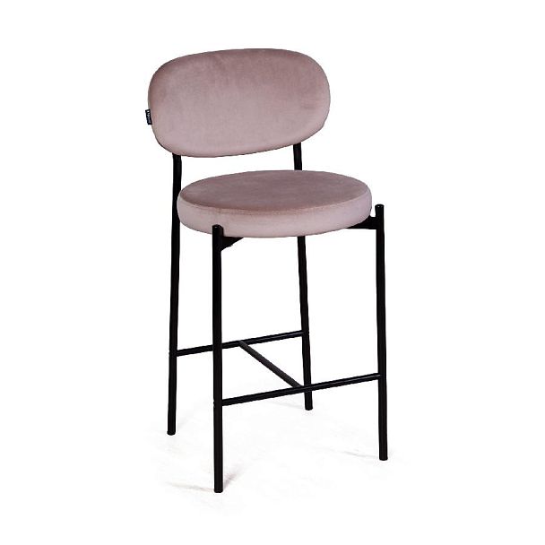 Стул полубарный Mason, бархат светло-серый 26 - Вид 3