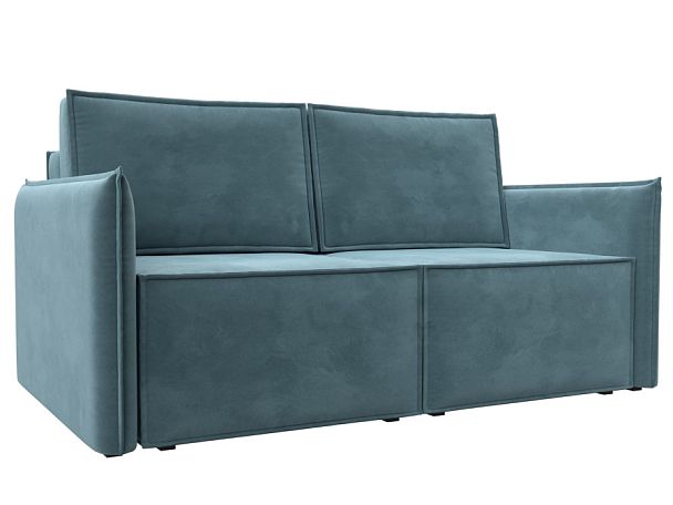 Диван прямой Либерти мини Велюр бирюзовый - Вид 1