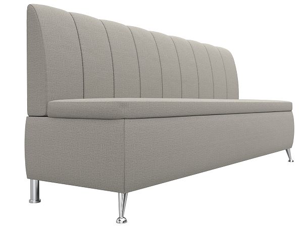 Диван кухонный прямой Кантри Рогожка бежевый - Вид 3