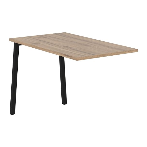 Брифинг-приставка ELB 1167 Дуб Денвер светлый/Черный 1160х670х750 EDIS - Вид 1