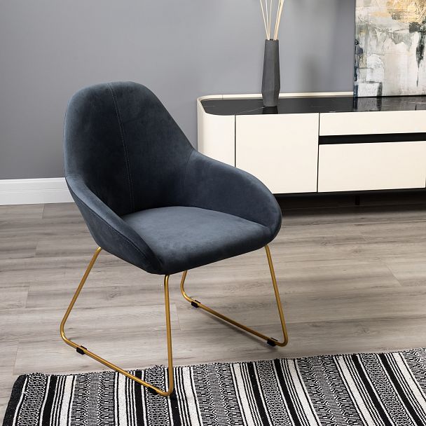 Кресло Kent Diag grey/Линк золото - Вид 10