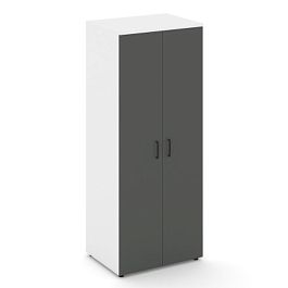 Стайл Проджект Гардероб широкий глубокий SN.GB.E-004 Белый/Белый/Антрацит/Черный Ручки 796*600*1982 - Фото предпросмотра