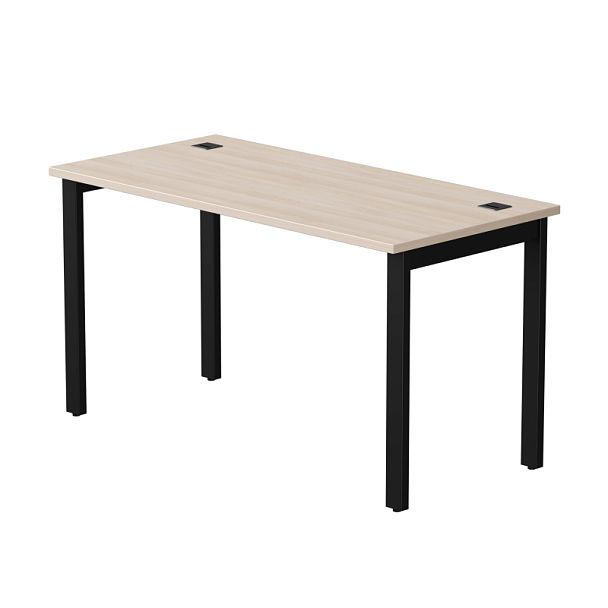 Стол прямой Everprof EVO на металлокаркасе 1380х670х755 мм Дуб Соната/Черный - Вид 1