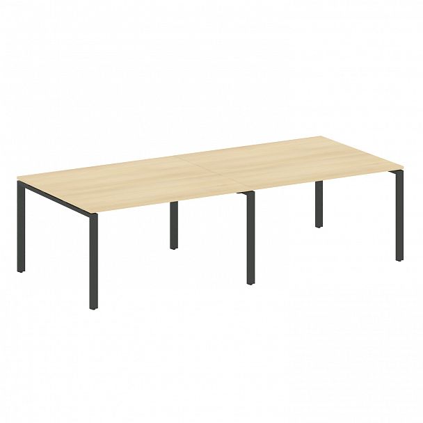 Стол для переговоров "Metal System" БП.ПРГ-2.3 акация/антрацит - Вид 1