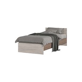 КР 555 Бася ЛДСП кровать 900 шимо темный/шимо светлый - Фото предпросмотра