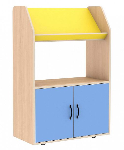 Стеллаж-витрина книжная с дверцей - Вид 2