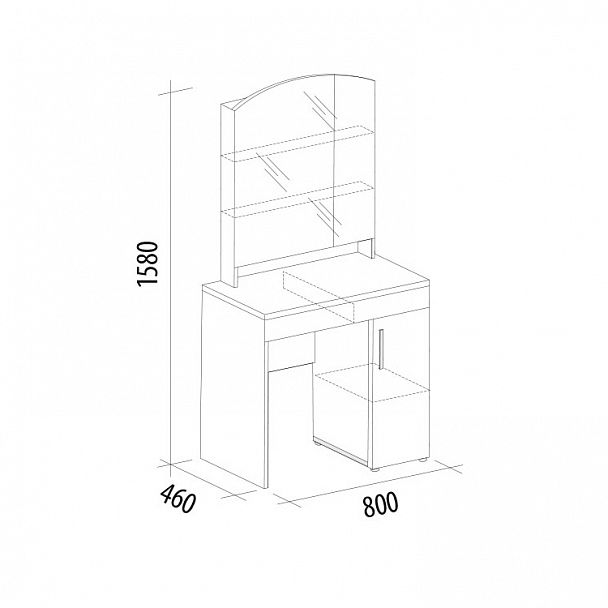 Туалетный стол "Тиффани" 93.30 - Вид 2