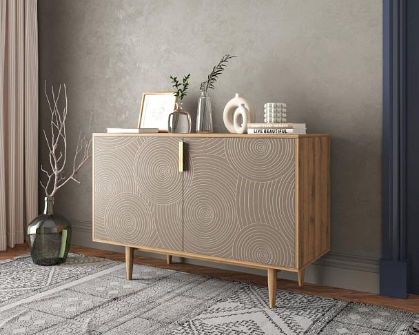 Комод с двумя дверками Line R18/beige - Вид 3