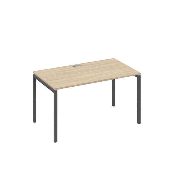 Стол письменный на металлокаркасе DUE A4 А4 Б2 024 БП дуб скандинавский / металлокаркас антрацит - Вид 1