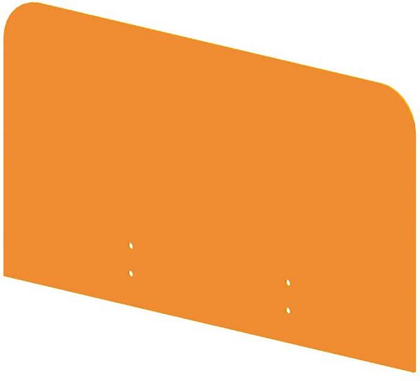 Экраны для столов "Настольные защитные экраны «Лайт»"  ПК-ЛТ-ЭКР60Х33-В2-171 оранжевый - Вид 1