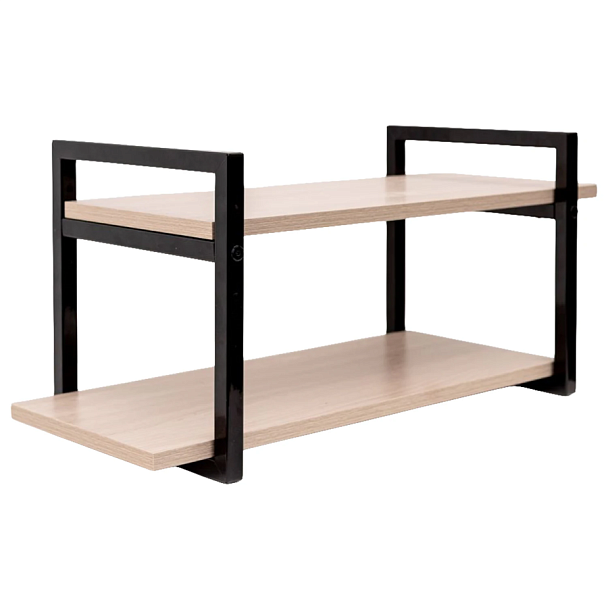 Полка BRABIX "SMART WS-002", 580х290х300 мм, ЛОФТ, 2 полки, металл/ЛДСП ясень шимо светлый, 641951 - Вид 4