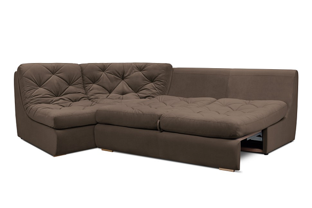 Диван угловой «Борнео» коричневый - Вид 2
