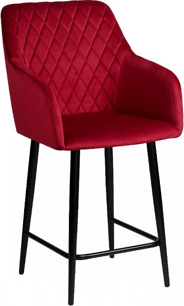 Комплект полубарных поворотных кресел Барли К, Confetti bordo/черный, 2 шт. - Вид 4