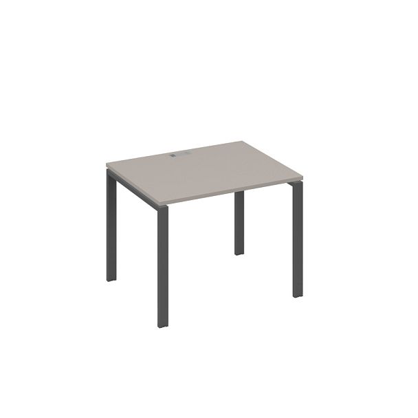 Стол письменный на металлокаркасе UNO A4 А4 Б1 022 БП мокко премиум / металлокаркас антрацит - Вид 1