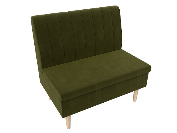 Диван прямой Мини Микровельвет зеленый - Вид 6