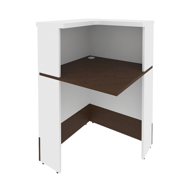 Style Угловой модуль левый Л.УМ-1 (L) Венге/Белый 736*736*1156 - Вид 1