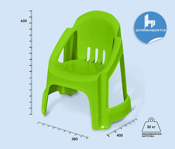 Стул детский Sheffilton KIDS 532 зеленый - Вид 3