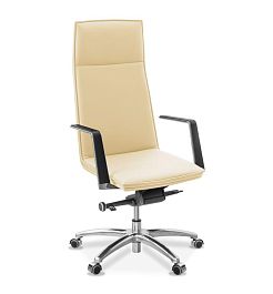 Кресло Соло кожа натуральная кожа с компаньоном / светло-бежевая Savanna - Фото предпросмотра