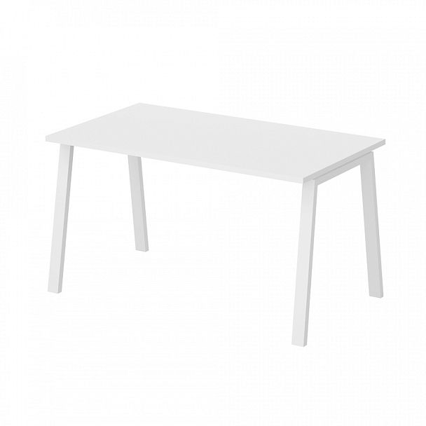 Столы рабочие "Компьютерные столы"  ПК-ТНП-СТ140Х80/МКА-В2-1051 белый - Вид 1