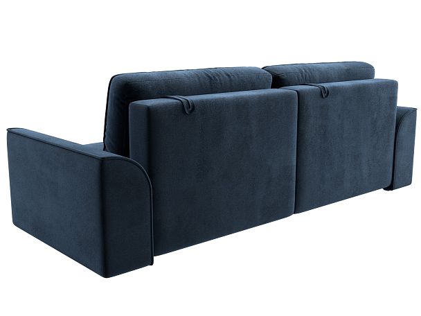 Диван прямой Лига-048 НПБ Велюр синий - Вид 5