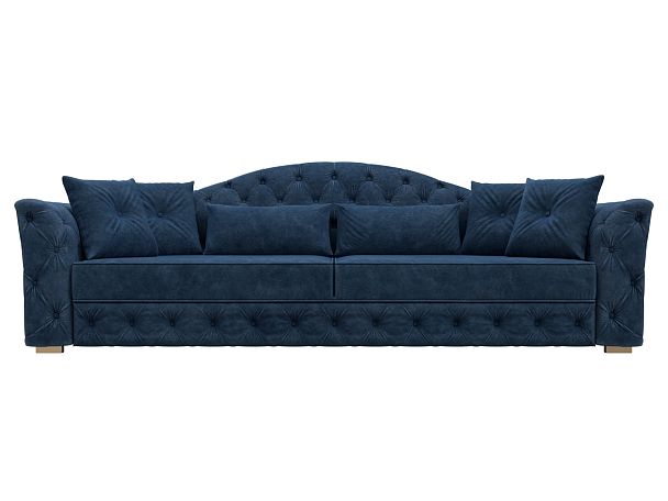 Диван прямой Артис Велюр синий - Вид 2