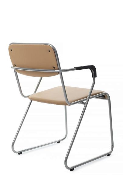 Кресло Nix Plus RCH OMKL-04 Бежевый/Металл окрашенный Хром - Вид 3