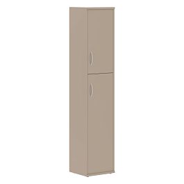 Шкаф колонка с глухой малой и средней дверьми СУ-1.8(R) Мокачино 406х365х1975 IMAGO - Фото предпросмотра