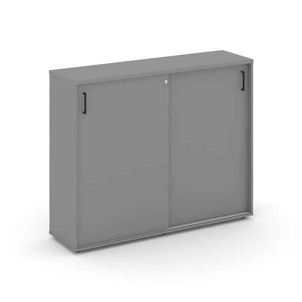 Стайл Проджект Тумба опорная/приставная SN.TOP-171 Серый Пепел/Черный Ручки 1232*400*1150 - Вид 1