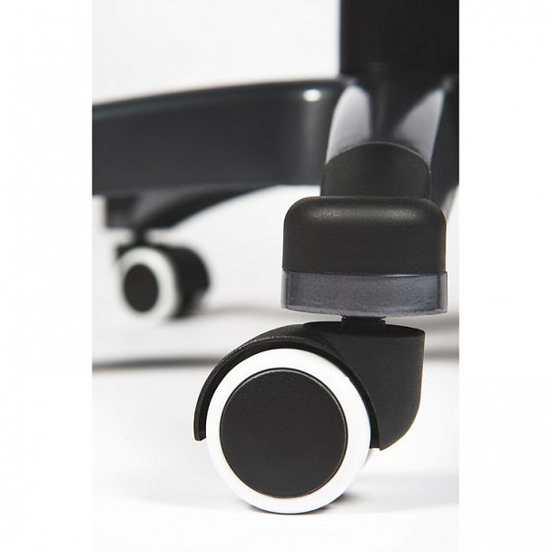 Кресло Мэдисон / (black) серый пластик / черная экокожа - Вид 12