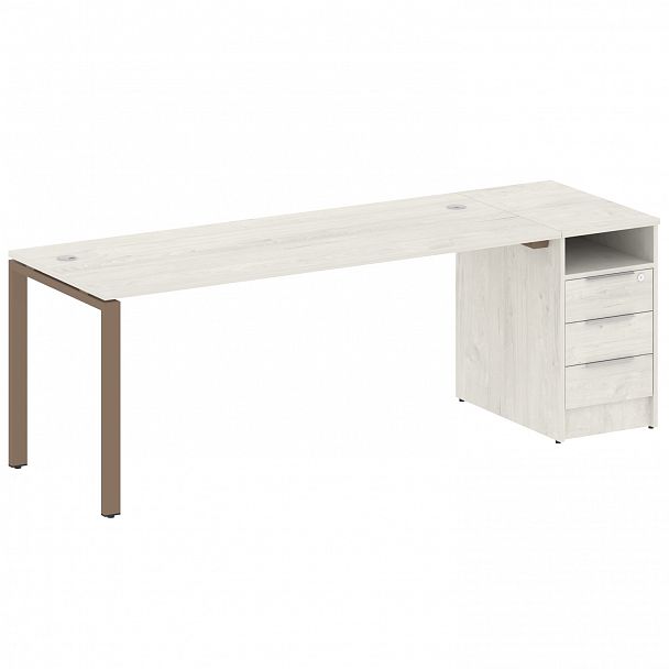 Рабочая станция "Metal System" БП.РС-СТП -1.5 дуб наварра/мокко - Вид 1