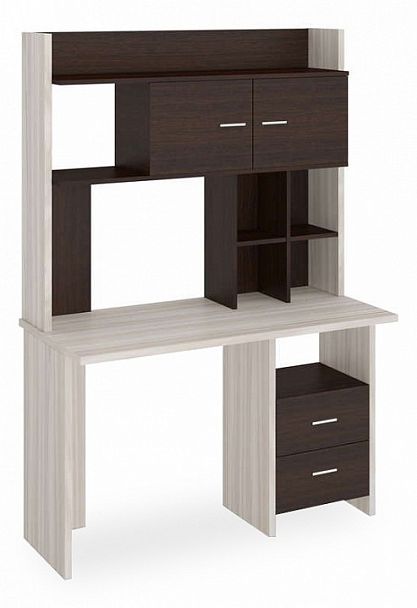 Стол компьютерный Домино Lite СКЛ-Прям120+НКЛХ-120 Венге/Карамель - Вид 1