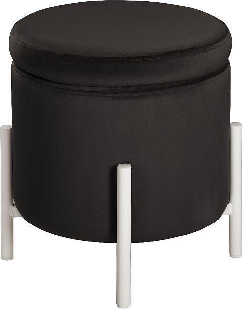 Пуф Кен с местом для хранения Темно-серый Confetti stone/белый - Вид 2