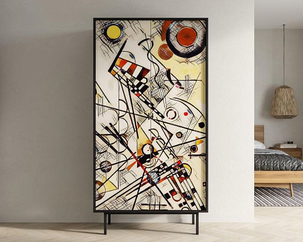 Шкаф двухдверный Emerson by Kandinsky арт EM091/Print_01 - Вид 5