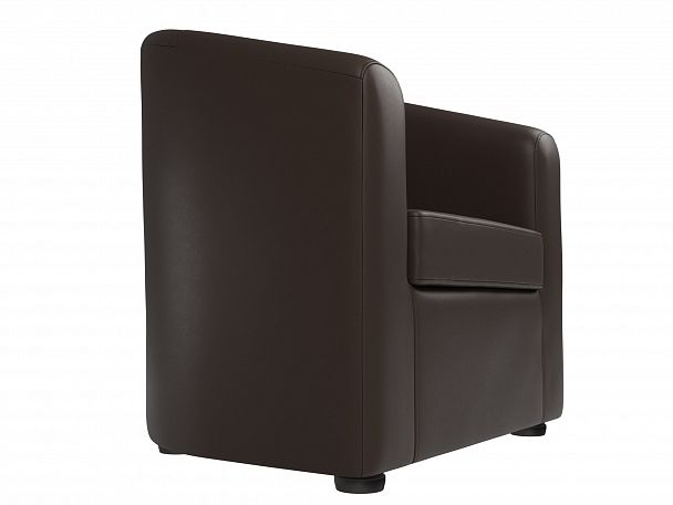 Кресло Норден (полностью экокожа коричневая) - Вид 3
