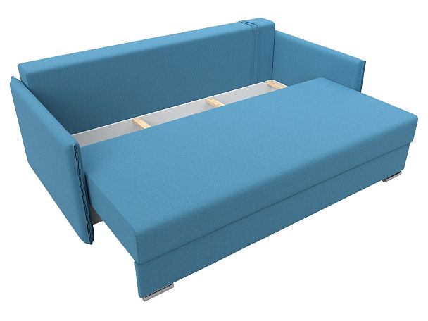 Диван прямой Сайгон Рогожка голубой - Вид 7